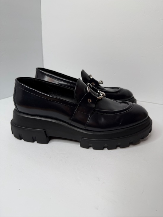 Agl Shoes - AGL Monique chunky sole leather loafers in black leather Women's EU 39/ 8.5-9 US